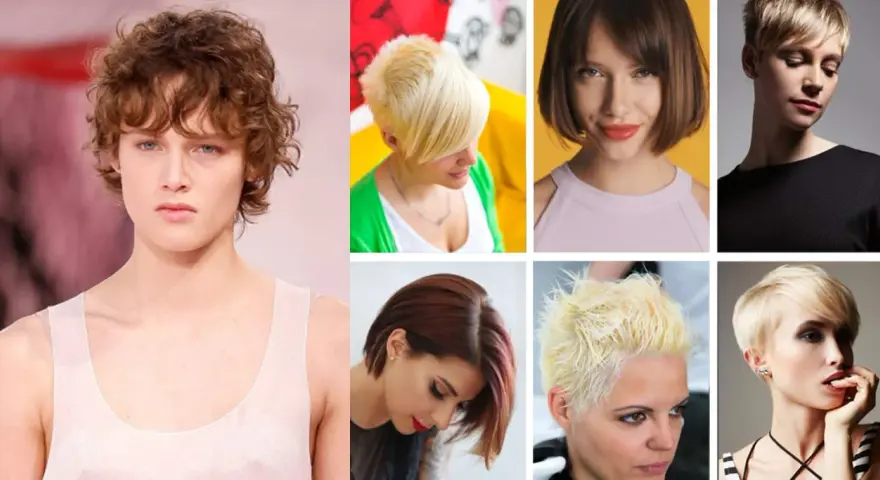 Krótka fryzura dla dziewczynki - inspiracje: kręcone, blond, bob, pixie.