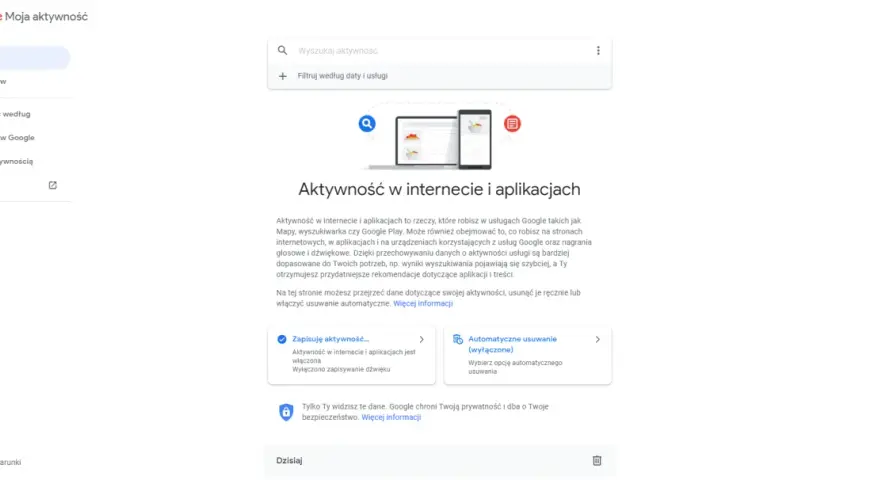 Zarządzaj swoją historią przeglądarki Google. Zobacz i usuń aktywność w internecie i aplikacjach, aby lepiej kontrolować dane.