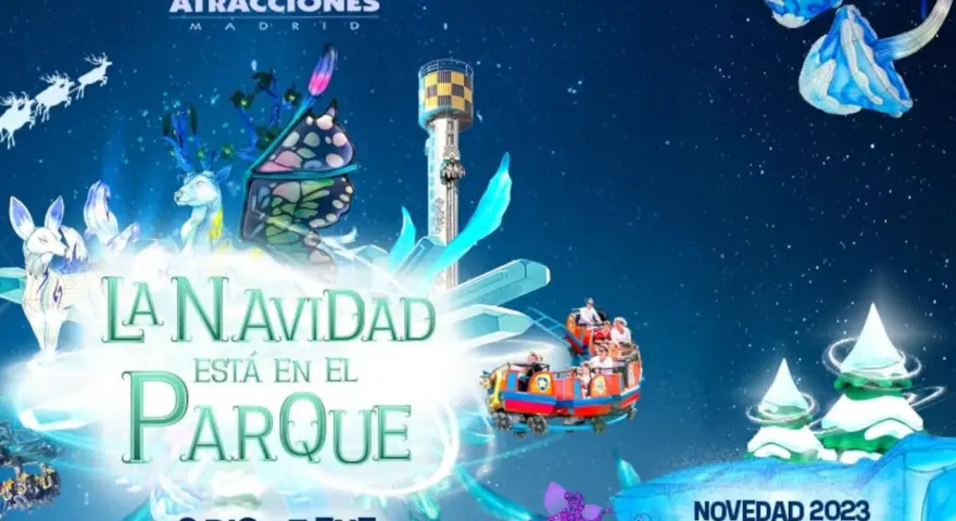 Parque de Atracciones Madrid: Navidad, ciervos, mariposa, trineo y Winterland.