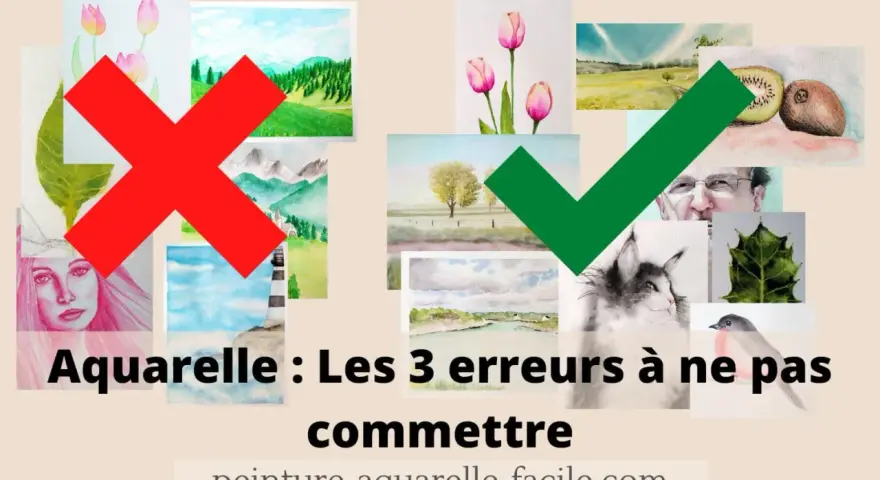Aquarelle : éviter les erreurs courantes. Apprenez à bien faire du gris en aquarelle avec des exemples de réussites et d'échecs.