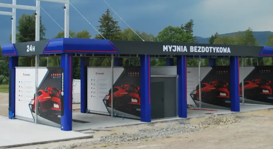 Nowa myjnia bezdotykowa 24h. Zastanawiasz się, ile kosztuje budowa myjni samochodowej? Oto nowoczesne rozwiązanie.