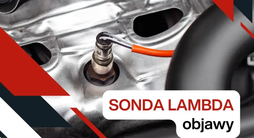 Sonda lambda zamontowana w silniku samochodowym, kluczowy element do kontroli spalin.