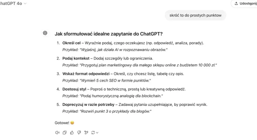 Jak wpisywać polecenia do sztucznej inteligencji, aby uzyskać lepsze odpowiedzi