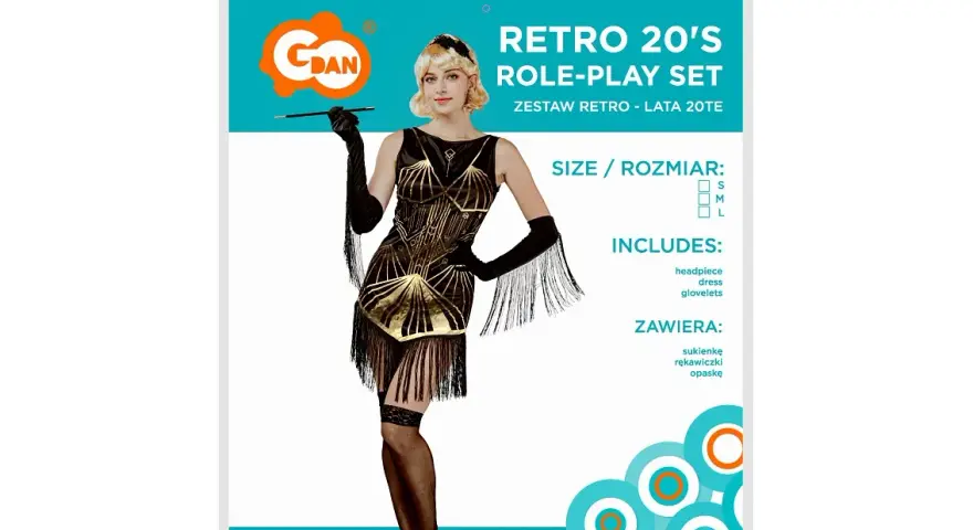 Stylowe stroje retro lata 20 na imprezy tematyczne i bal karnawałowy