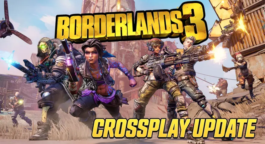 Postacie z Borderlands 3 w akcji, gotowe do walki dzięki aktualizacji Borderlands 3 cross play.