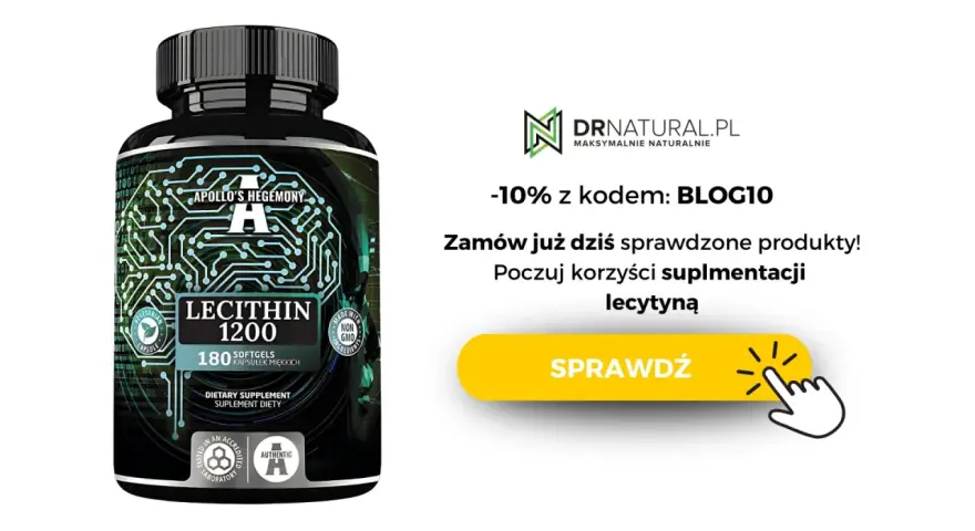 Suplement diety Lecithin 1200. Odkryj korzyści lecytyny dla Twojego organizmu. Zamów z kodem BLOG10.