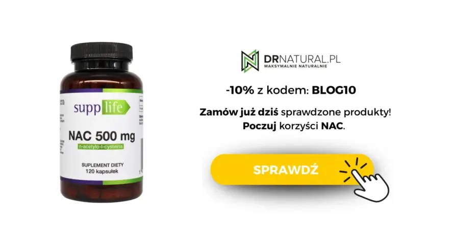 Suplement diety NAC 500 mg od Supplife. Zamów już dziś i poczuj korzyści NAC. Sprawdź!
