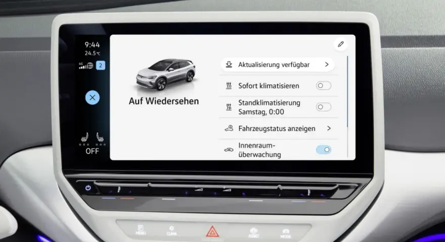 VW Infotainment zeigt "Aktualisierung verfügbar" an. So kann man das VW Software-Update selber machen und das Auto auf dem neuesten Stand halten.