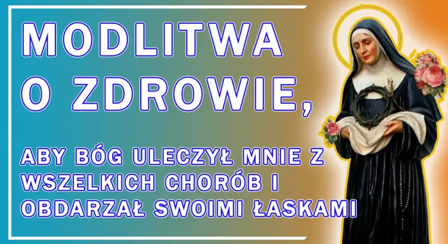 Modlitwa o uzdrowienie kogoś, aby Bóg obdarzył łaskami. Święta z koroną cierniową i różami.