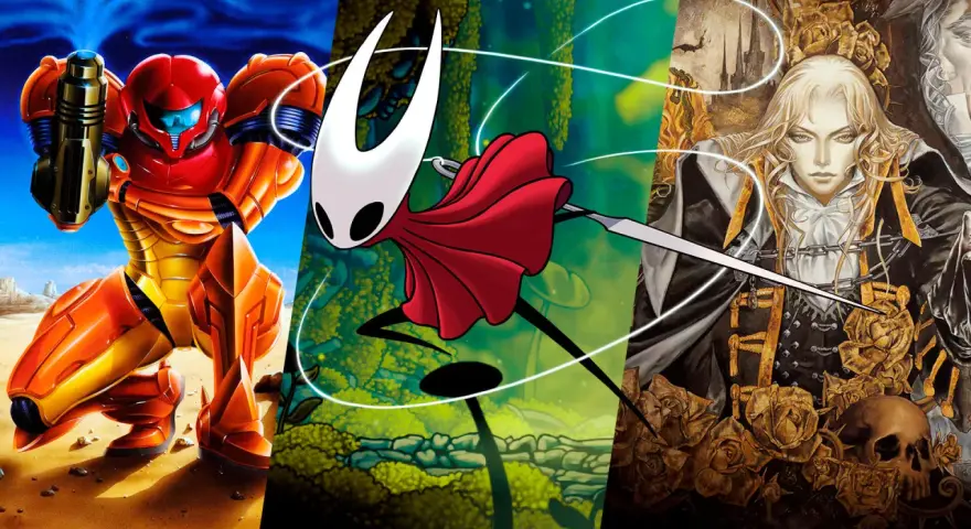 Hornet, personaje de Hollow Knight: Silksong, se une a Samus Aran y Alucard en un collage épico de videojuegos.
