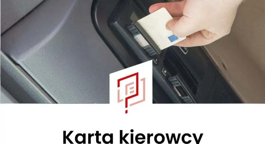 Wkładanie karty kierowcy do tachografu. Wniosek o kartę kierowcy jest ważny.