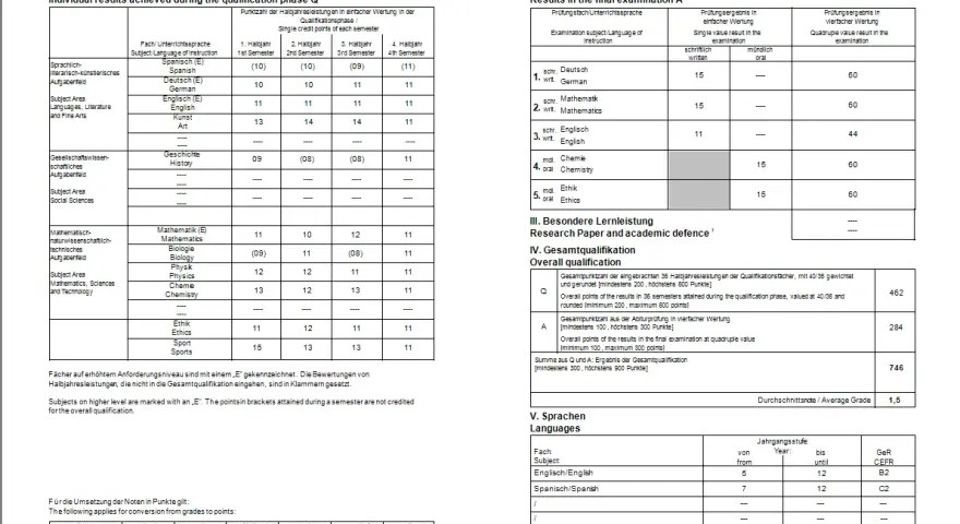 Wie lange ist die zweite Fremdsprache für das Abitur in Berlin nötig?