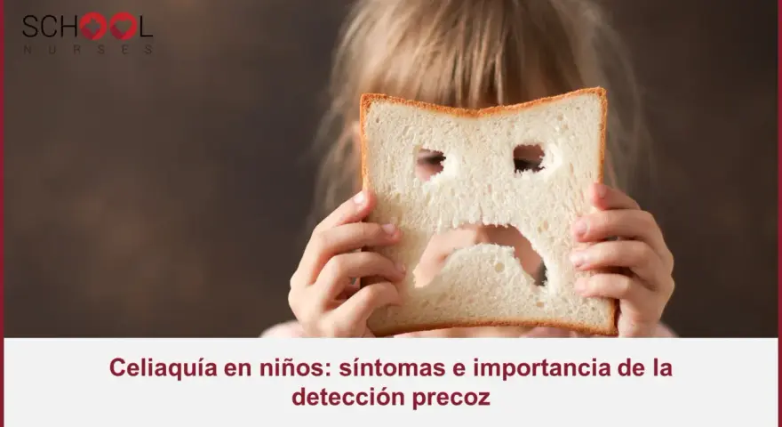 Niños celiacos: una rebanada de pan con cara triste representa la dificultad de la enfermedad.