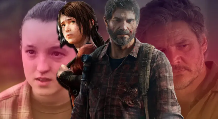 Joel y Ellie, protagonistas de The Last of Us Parte 1, miran con determinación.