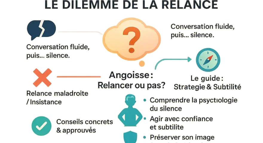 Le dilemme de la relance : que recherches-tu ? Entre angoisse et conseils, une boussole guide vers la subtilité.
