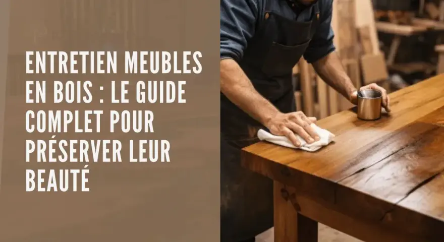 Un artisan applique un produit pour protéger un meuble en bois de l'eau. Le guide complet pour préserver leur beauté.