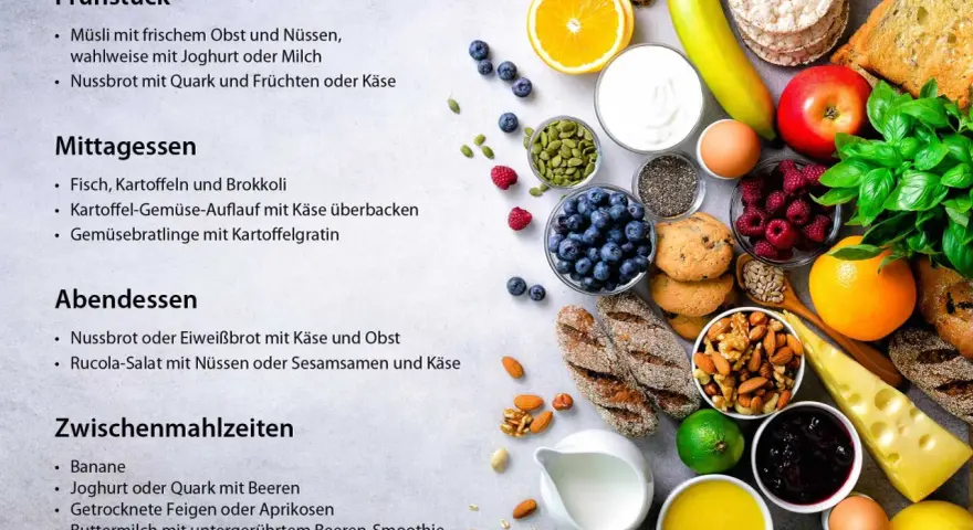 Gesunde Ernährung für Osteoporose: Joghurt, Käse, Nüsse & Beeren. Wieviel Calcium pro Tag bei Osteoporose? Diese Mahlzeiten sind reich an Kalzium.