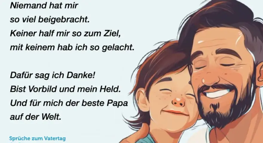 Vatertagsgedichte: Herzliche & Lustige Verse für jeden Papa