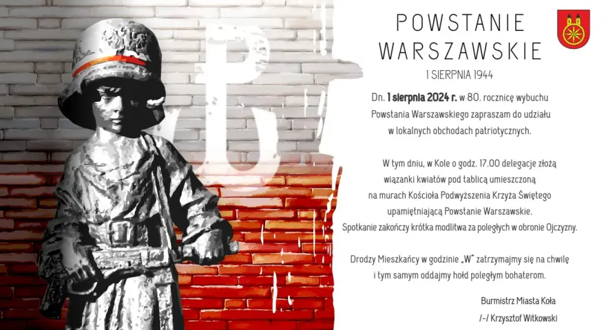 Pomnik małego powstańca, symboliczny wiersz o Powstaniu Warszawskim.