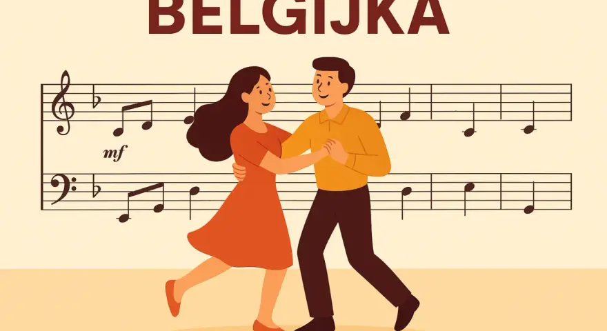 Para nauczyć się belgijki, wystarczy podążać za rytmem nut.