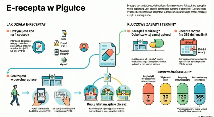 E-recepta w pigułce: jak działa, zasady, terminy ważności. Czy pielęgniarka może wystawić receptę? Dowiedz się więcej o e-recepcie.