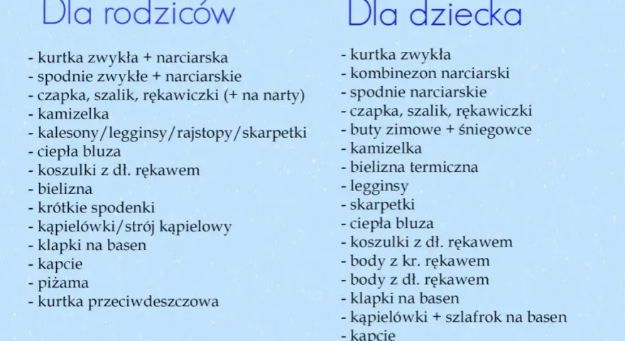 Co zabrać na wyjazd w góry z dzieckiem zimą, by uniknąć problemów?