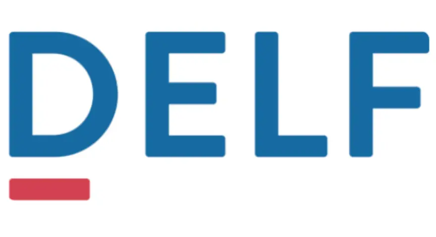 Logo DELF, la certificación oficial del idioma francés. Ideal para tu examen francés A1.