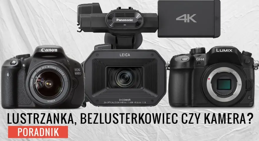 Lustrzanka czy kamera do filmowania - co wybrać, aby uniknąć błędów?