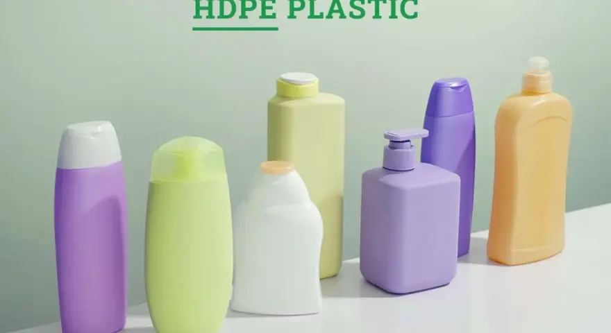 A collection of colorful bottles, made from high density polypropylene, stand ready for your favorite lotions and soaps.