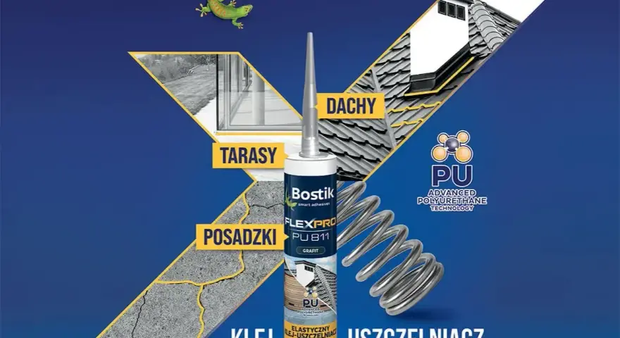 Bostik FlexPro PU 811 - elastyczny uszczelniacz poliuretanowy do dachów, tarasów i posadzek. Ekstremalnie wytrzymały i elastyczny.