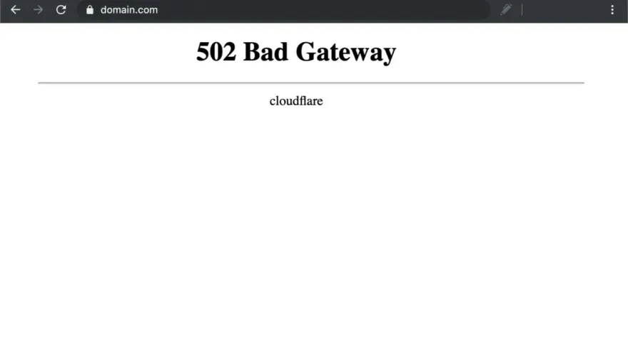 Errore 502 Bad Gateway: la traduzione indica un problema di comunicazione tra server.