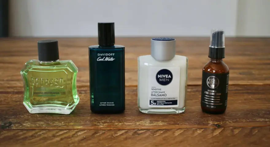 Cuatro lociones y bálsamos para después del afeitado, para que sirve el after shave: calmar la piel y prevenir irritaciones.