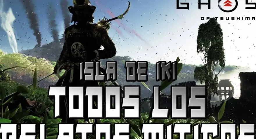 Samurái en la Isla de Iki, listo para desvelar todos los relatos míticos de Ghost of Tsushima.