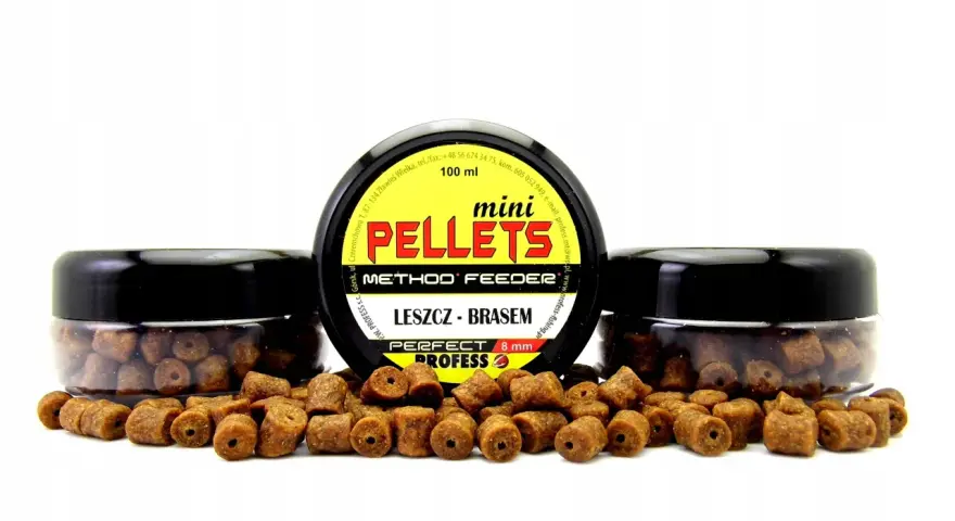 Mini pellety Method Feeder "Leszcz - Brasem" 8 mm, idealne na leszcza.