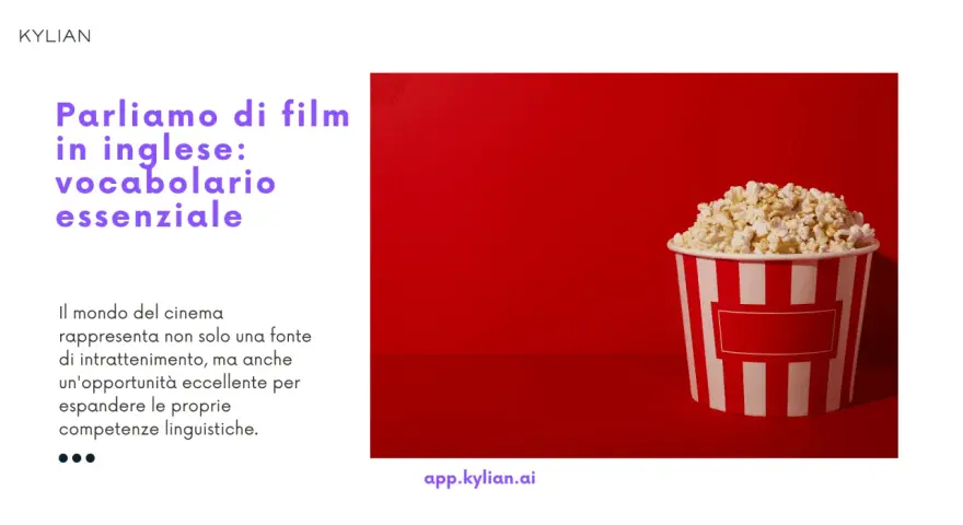 Impara i generi cinematografici in inglese con esercizi divertenti, come guardare un film con popcorn.