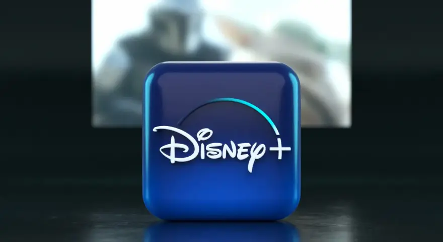 Ikona Disney+ na tle postaci z Gwiezdnych Wojen. Idealna okazja, by skorzystać z disney plus promocja i zanurzyć się w galaktyce!