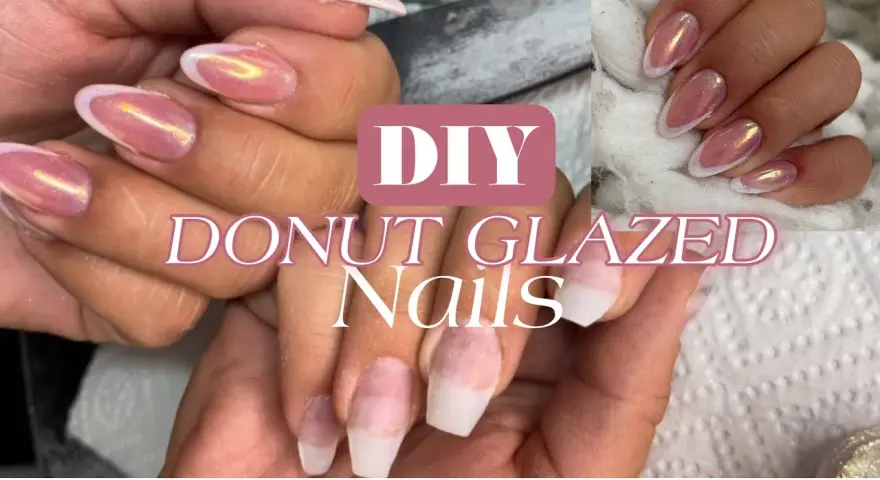 Perlmutt-French Nägel: Glazed Donut Look & DIY-Anleitung für Zuhause