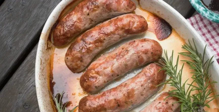 Jak długo piec białą kiełbasę w piekarniku, aby nie była sucha?