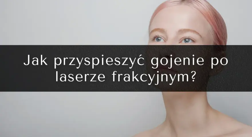 Kobieta z różowymi włosami, pytająca jak przyspieszyć gojenie po laserze frakcyjnym.