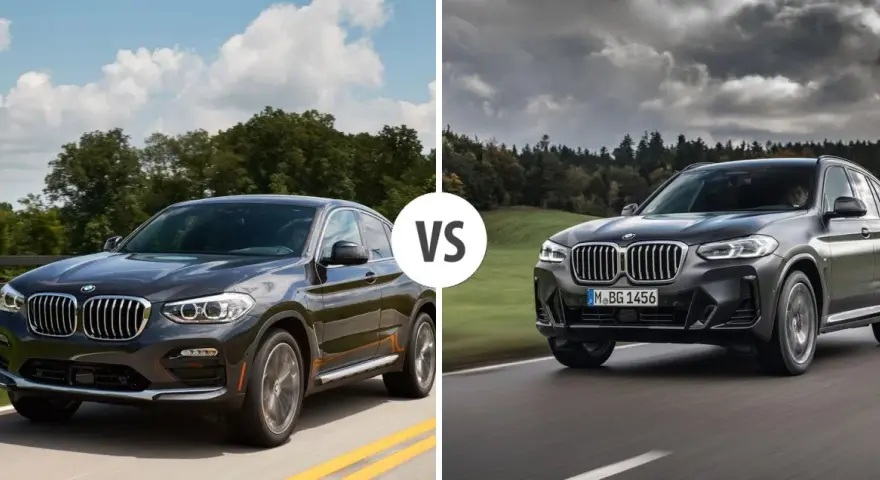 Porównanie BMW X4: sprawdzamy pojemność bagażnika i inne cechy obu modeli.