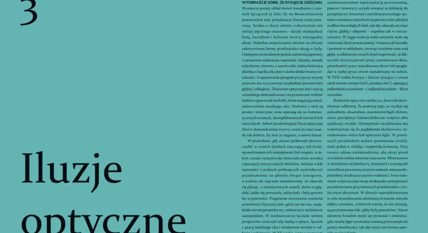 Trzy gracje, iluzje optyczne, sztuka tworząca trójwymiarowe obrazy na płaskiej powierzchni.