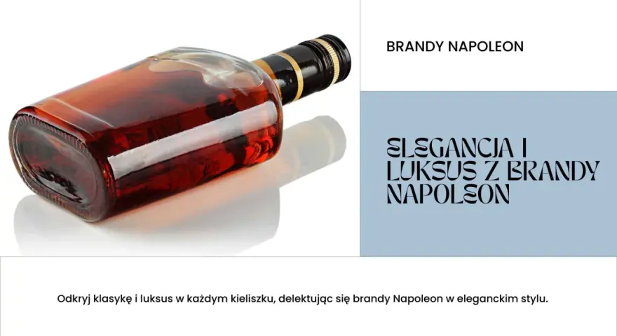 Elegancka butelka brandy Napoleon. Jak pić ten szlachetny trunek? Odkryj klasykę i luksus w każdym kieliszku.