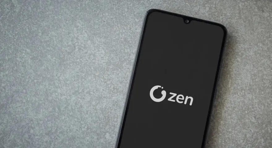 Telefon z logo Zen. Nawet komornik potrzebuje chwili spokoju.