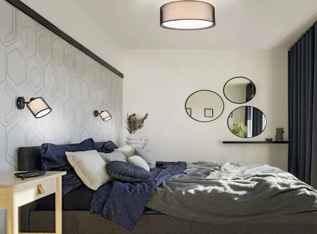 Tu lámpara de techo perfecta: estilo, luz y tamaño ideal para tu dormitorio.