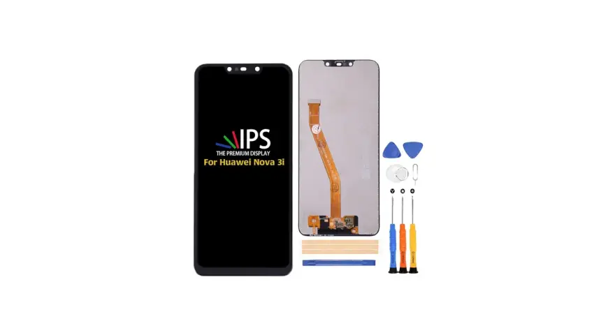Zestaw naprawczy do Huawei Nova 3i, z ekranem IPS i narzędziami. Model ine-lx1.