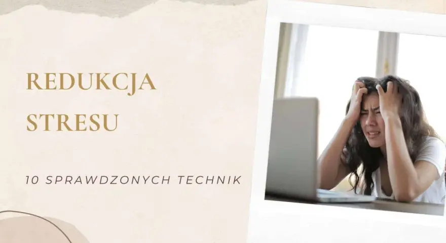 Kobieta z rękami we włosach, wyrażająca silne emocje, może być oznaką uzależnienia od silnych emocji. Redukcja stresu jest kluczowa.