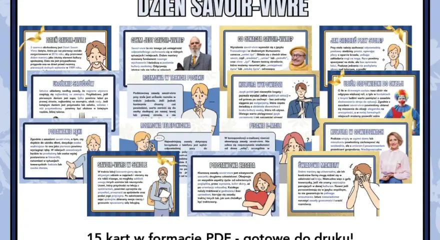 Zasady dobrego wychowania: savoir-vivre w szkole, rozmowa przez telefon, ubiór i maniery.