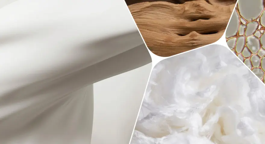Viscose LENZING ECOVERO : fibre naturelle, bois et cellules végétales. Douceur et durabilité.