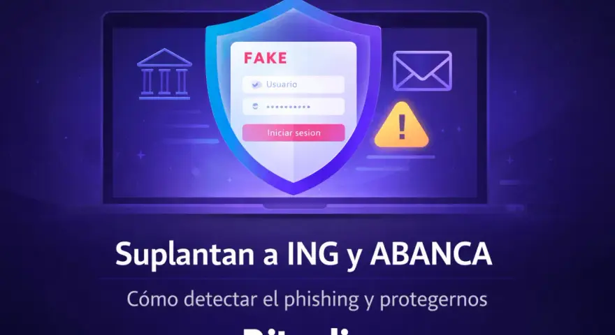 Alerta de phishing: cómo saber si una página es segura. Pantalla de inicio de sesión falsa en un portátil.