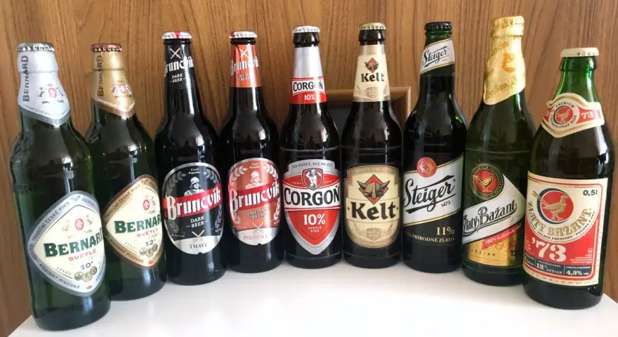 Słowackie piwa: Bernard, Brunčik, Corgon, Kelt, Steiger, Zlatý Bažant. Idealne, co warto przywieźć ze Słowacji dla miłośników złotego trunku.